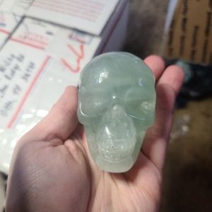 Fluorite skull